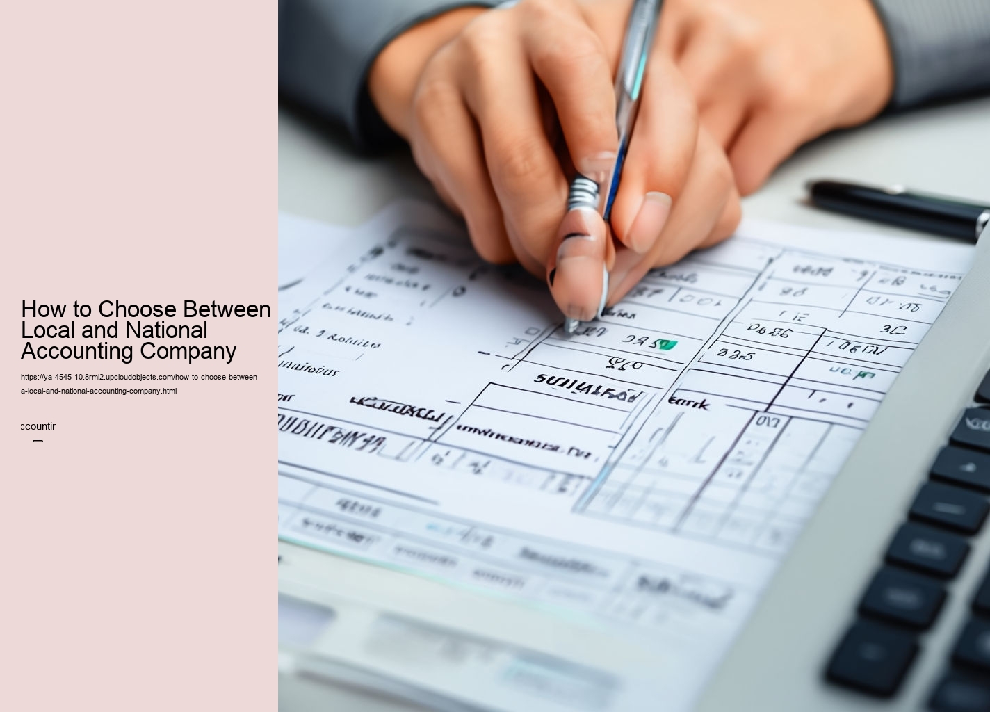 How to Choose Between a Local and National Accounting Company